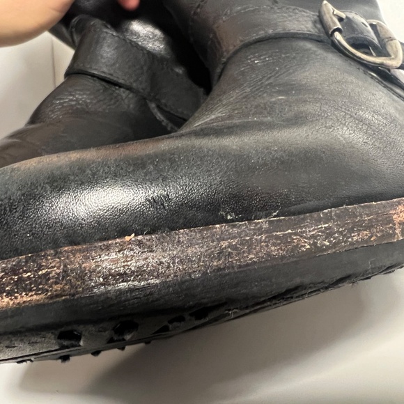 Frye leather biker buckle boots - Picture 4 of 7
